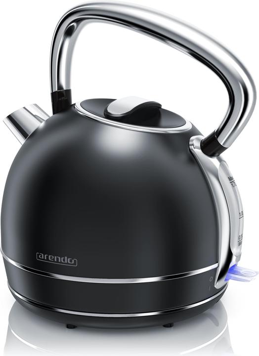 Immagine prodotto Arendo Bollitore da 1,7 l, 2200 W, in acciaio inox stile vintage retrò, protezione contro il (1.70 l)