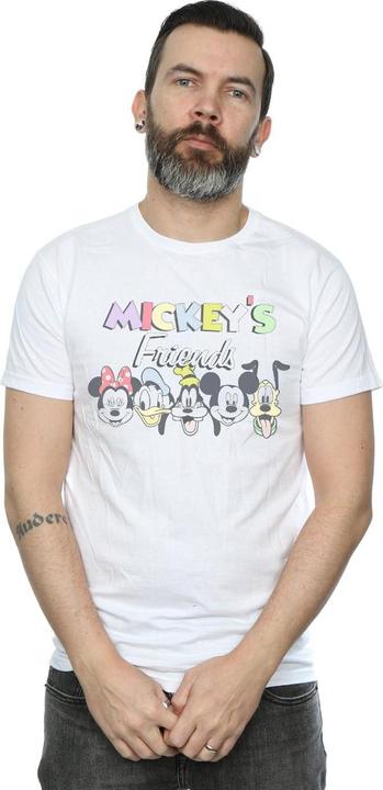 Actual product image Disney Mens Mickey Mouse Friends Faded Nostalgia T-Shirt (S)