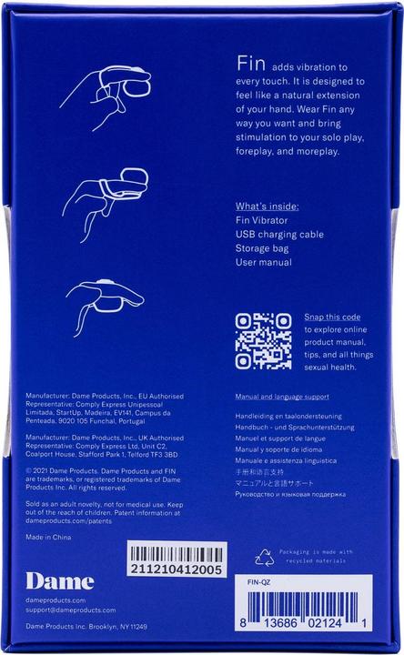 Productafbeelding Dame Products Vingervinger vibrator Kwarts