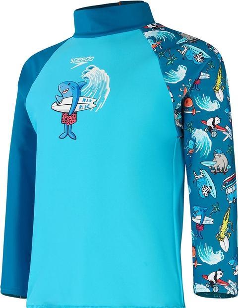 Actual product image Speedo Long Sleeve Printed Rash Top (104)