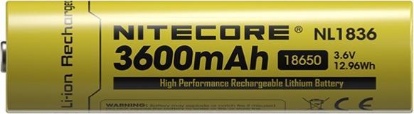 Produktbild Nitecore Li-Ion Akku Typ 18650 - 3600mAh - NL1836