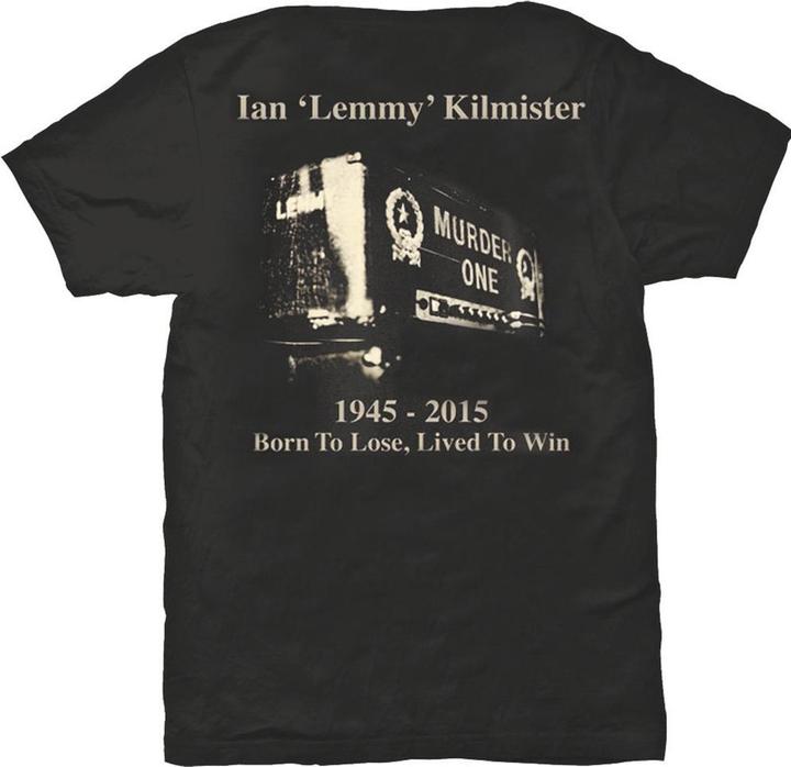 Immagine prodotto Lemmy Lived To Win Maglietta Stampa posteriore Adulto Unisex (M)