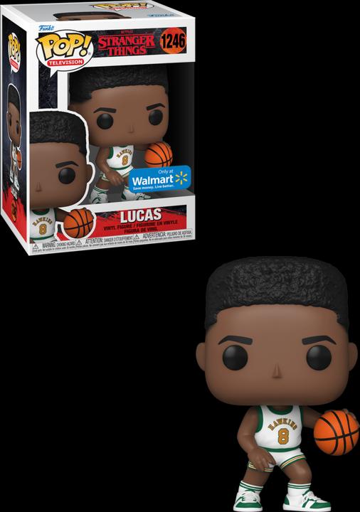 Actual product image Funko Pop! Stranger Things S4 : Lucas in Jersey (1246) EXM