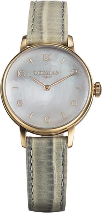 Locman Italy Damenuhr 1960 Lady weiss/roségold PVD Ref. 0253 (Analoguhr)