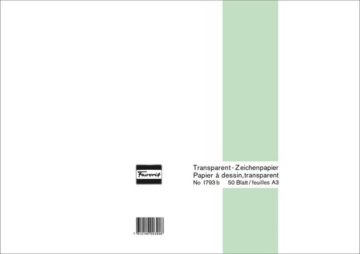Actual product image Rumold Transparent paper blocks (A3, Plain)