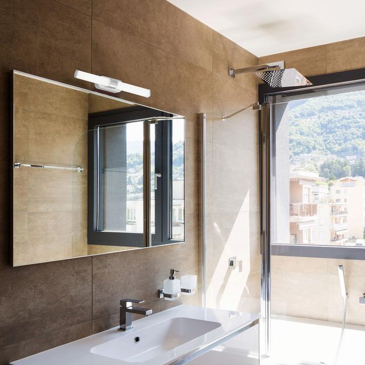 Actual product image B.K.Licht LED bathroom light, matt chrome, 1xLED/7W
