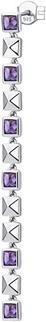 Actual product image Rosato Long silver single earring with cubic zirconia RZCU80