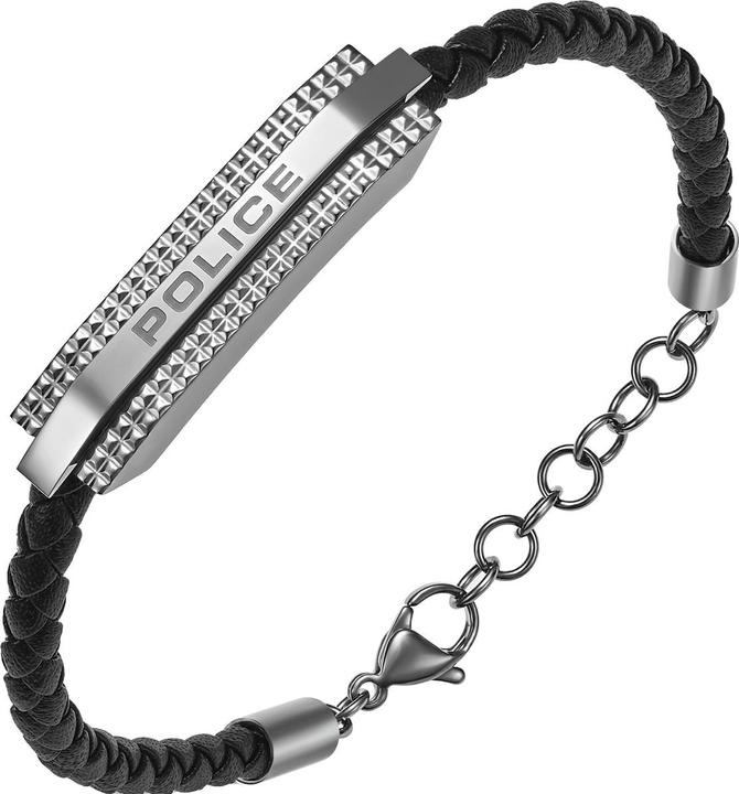 Produktbild Police Gripcord Armband (21 cm, Leder, Edelstahl)