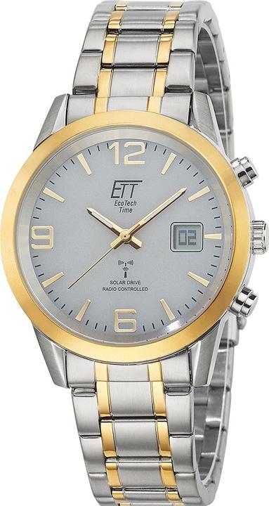 ETT EGS-11501-42M Solar drive Funkuhr Basic Herrenuhr 41mm 5ATM (Funkuhr, 41 mm)