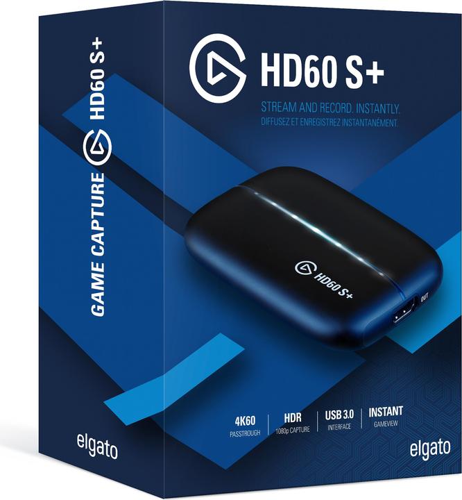Actual product image Elgato Game Capture HD60S+ (Xbox 360, PC, Mac, Wii U, PS4, Xbox One X, Xbox Series X, Xbox One S, Xbox Series S)