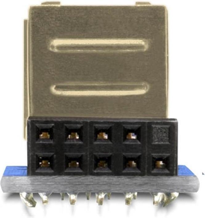 Produktbild Delock USB Pin Header Buchse > 2 x USB 2.0 Buchse - oben (USB 2.0)
