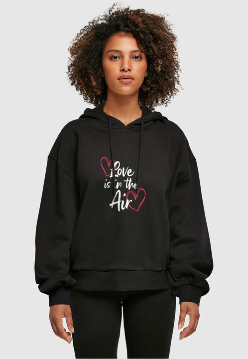 Produktbild Merchcode Ladies Valentines Day - Love is in the Air Organic Oversized Hoody - 113445 (XS)