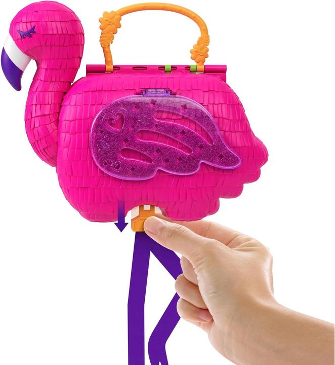 Actual product image Polly Pocket Flamingo party playset, incl. 2 figures & accessories