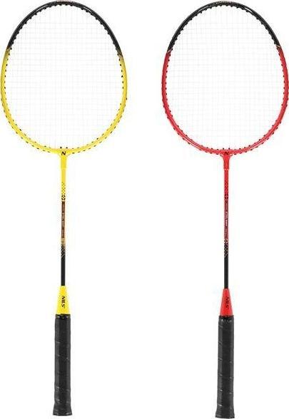 Produktbild Nils NRZ264 ALUMINIUM Badmintonset 4 Schläger 3 Federpfeile 600x60cm Netz Koffer