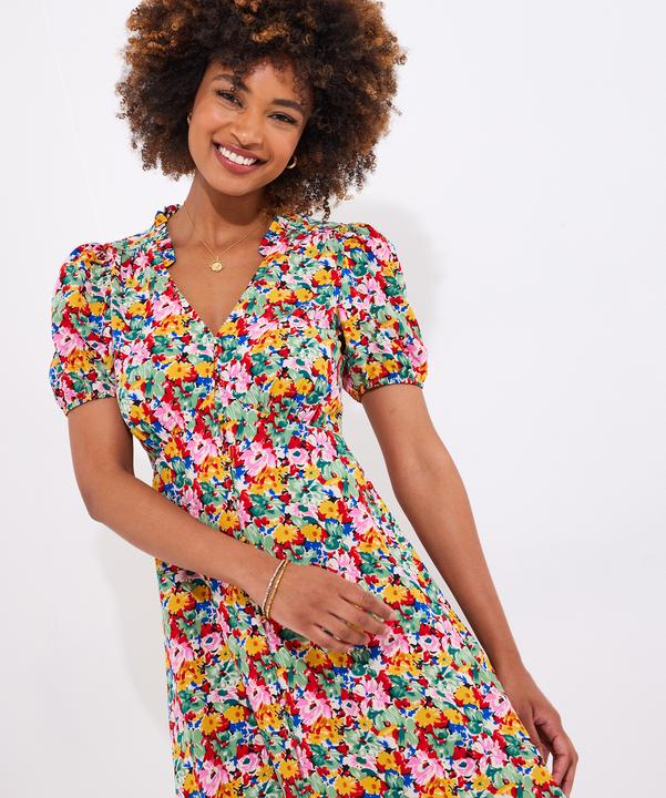 Immagine prodotto Joe Browns Frilly Floral Shirred Midi (40)