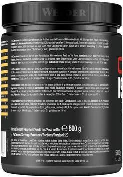 Nährwerte und Zutaten Weider Clear Isolate, 500 g Dose (1 Stk., 500 g)