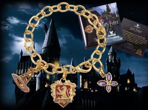 Immagine prodotto Noble Collection Bracciale Harry Potter con ciondoli a forma di placca o Lumos Grifondoro (20 cm)