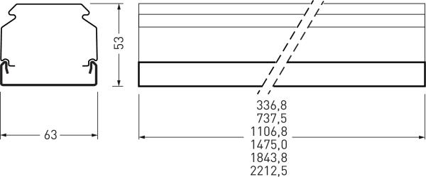 Actual product image Trilux Blind cover (36.85 cm)