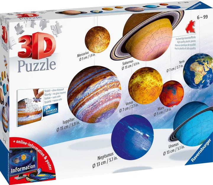 Actual product image Ravensburger 3D solar system (540 pieces)