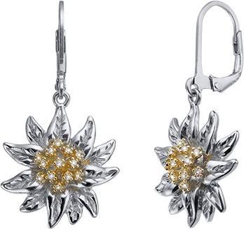 Image du produit Crystalp Sparkly Silver Edelweiss Earrings with Crystals 40552.S