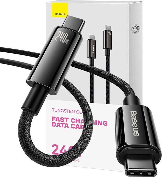 Actual product image Baseus USB C – USB C (3 m, USB 2.0)