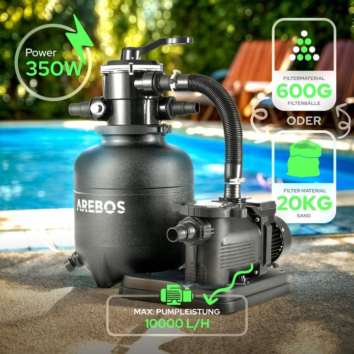 Image du produit Arebos Système de filtration à sable