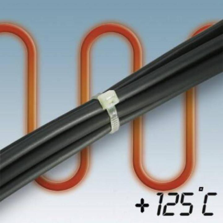 Produktbild Phoenix Contact Contact 3240783 Kabelbinder Polyamid Schwarz 100 Stück(e) (Metallkabelbinder, 140 mm, 100 Stk.)