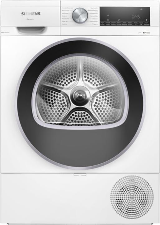 Actual product image Siemens WQ 33 G2 DG0 Heat Pump Dryer A+++ 8kg white (8 kg, Right)