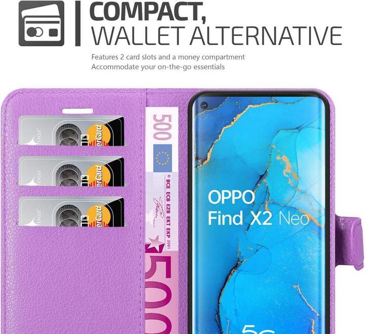 Produktbild Cadorabo Book mit Standfunktion Cover (Oppo Find X2 Neo)