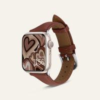 Actual product image Spigen Kajuk Apple Watch Leather Strap 4/5/6/7/8 / SE 40/41 mm brown (38 mm, 40 mm, 41 mm, Genuine Leather)