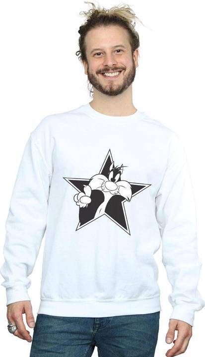 Produktbild Looney Tunes Sylvester Mono Star Sweatshirt (M)