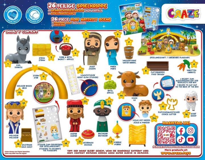 Actual product image Craze Advent Calendar Christmas Story