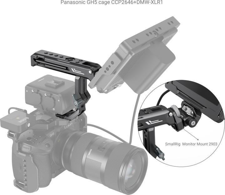 Immagine prodotto SmallRig Impugnatura superiore per adattatore Sony XLR-K1M / K2M / K3M e Panasonic DMW-XLR1 3082