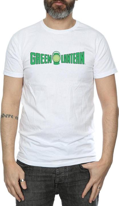 Actual product image Mens Green Lantern Text Logo T-Shirt (L)