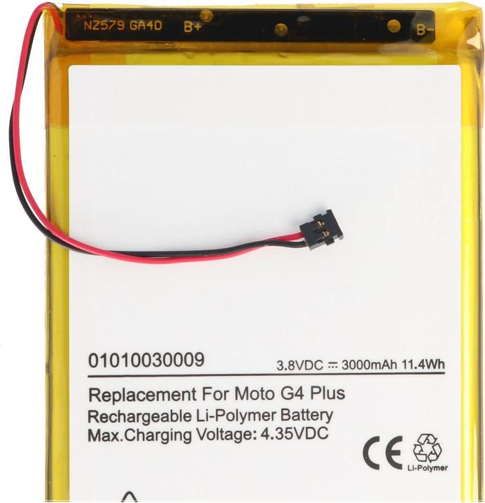 Image du produit XCell Lenovo Moto G4 Plus Batterie, XT1642, GV40, SNN5966A, GA40