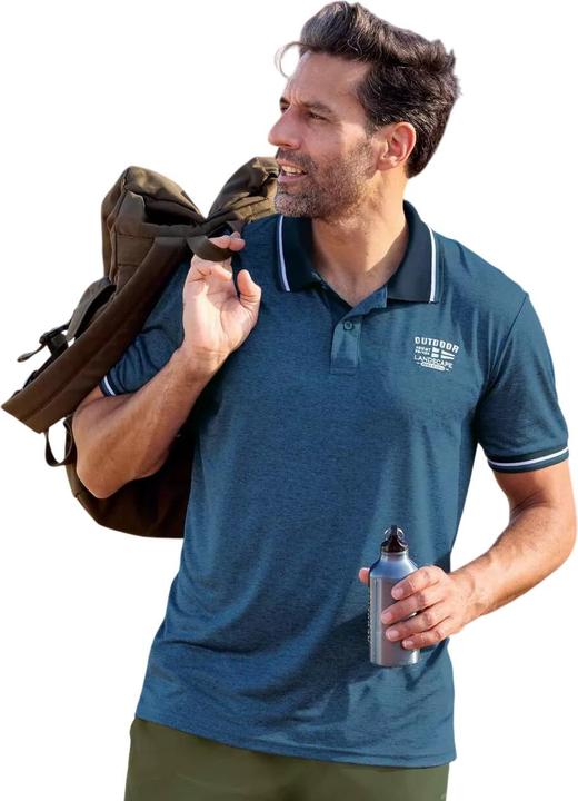 Actual product image Atlas For Men Mens Mottled Polo Shirt (Pack of 2) (XXL)