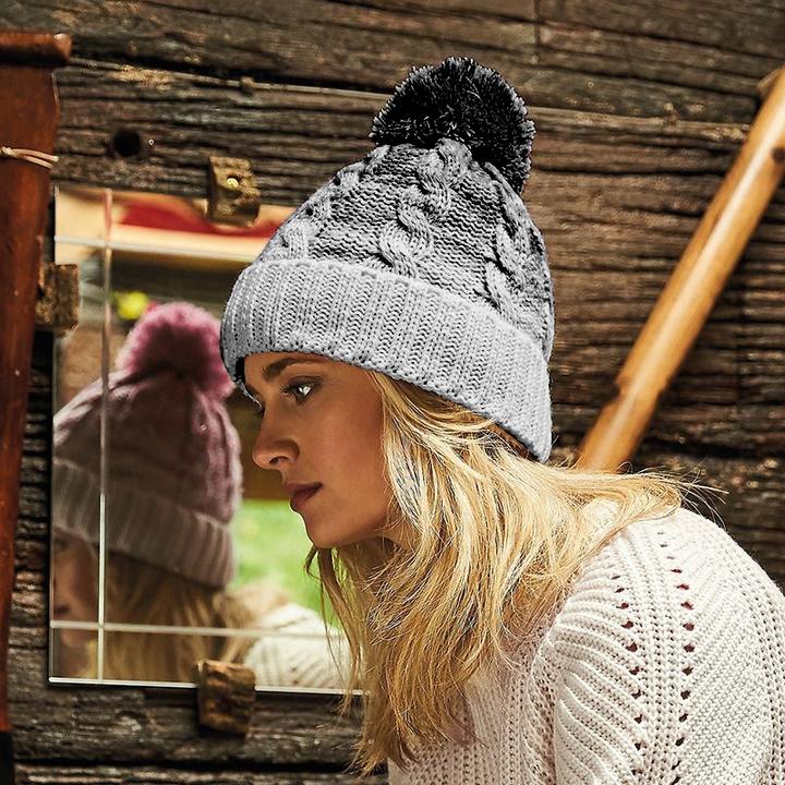 Immagine prodotto Beechfield Cappello con pompon e sfumature (Taglia unica)