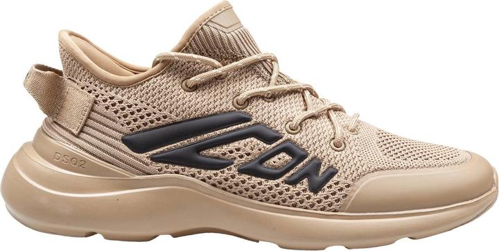 Dsquared2 fly stretch knit sneakers khaki color (42)