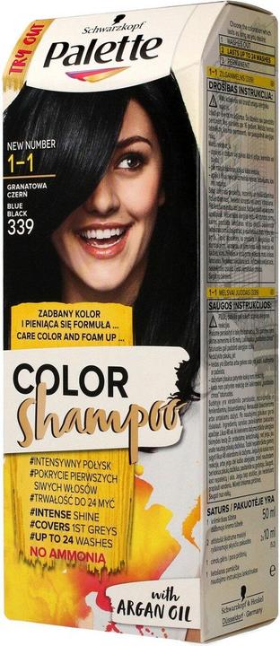 Actual product image Schwarzkopf Palette Colour Shampoo No. 1-1 (339) Pomegranate Black 1op.