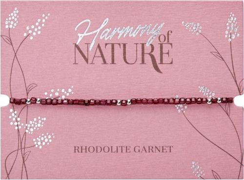 Image du produit HCA Armband - "Harmony of nature" - Rhodolith Granat - Edelstahl (17 cm)