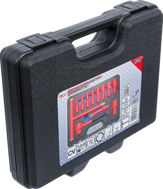 Actual product image BGS VDE socket spanner set (7 mm, 8 mm, 10 mm, 12 mm, 14 mm, 15 mm, 17 mm, 19 mm, 22 mm)