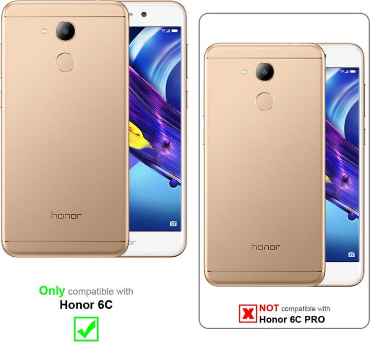 Actual product image Cadorabo Full screen display protection glass (1 Piece, Honor 6C)
