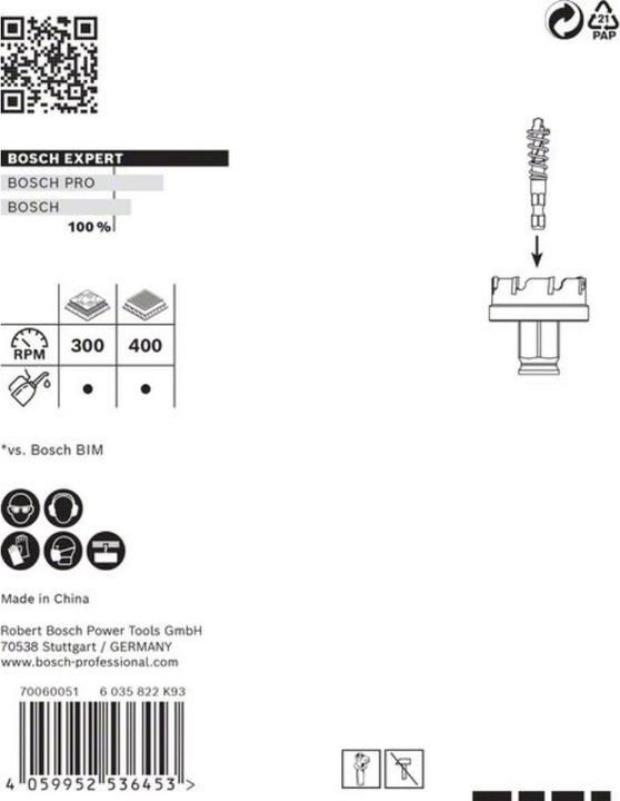 Produktbild Bosch Professional Zubehör EXPERT Sheet Metal Lochsäge 40 x 5 mm (40 Millimeter)