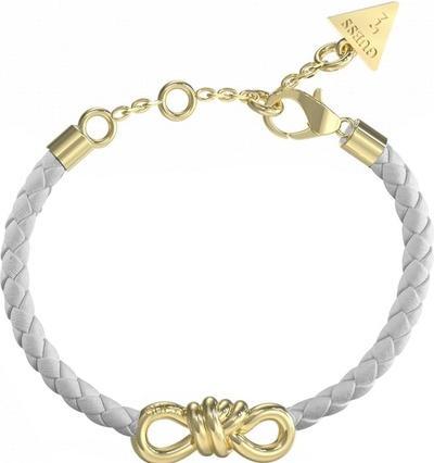 Produktbild Guess Stylish white leather bracelet with bow JUBB04003JWYGWHT/U (Edelstahl)