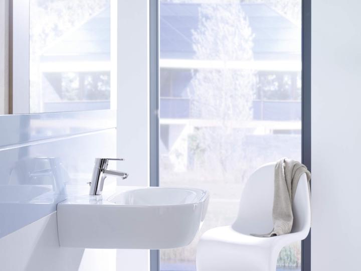 Actual product image Hansa Armaturen GmbH Single-lever washbasin Hansaprimo w Alg Anschl. ü. Pressure port Outlet str. VC