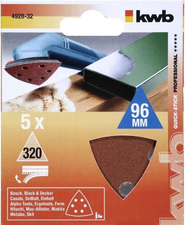 Actual product image kwb Delta adhesive discs K320 /5pcs. (320)