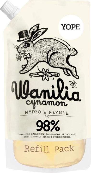 Yope Moisturising Liquid Soap Refill Pack nawilżające mydło w płynie wkład Vanilla & Cinnamon 500ml (500 ml)