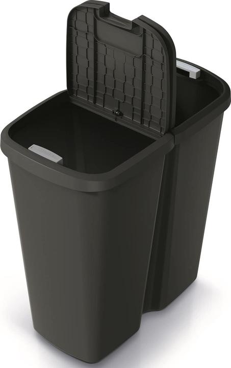 Image du produit Hrb Mülleimer mit 2 Fächern (2x 25L) für Mülltrennung (50 l)