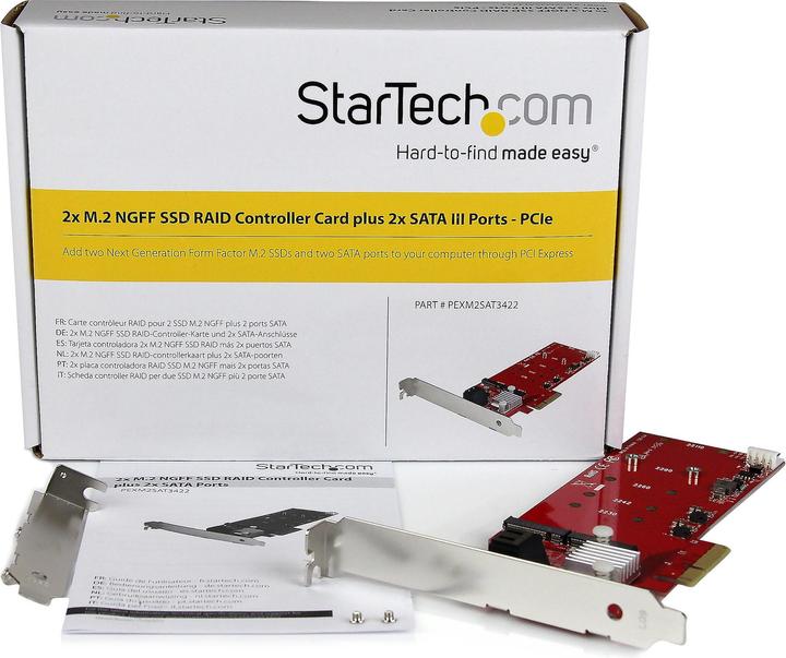 Produktbild StarTech M.2 Raid Controller Card Pcie