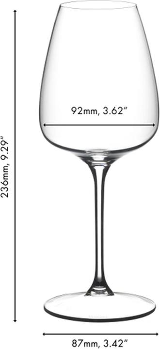 Actual product image Riedel Grape white wine / champagne glass / spritz drink (55 cl, 2 Glasses, White wine glasses)